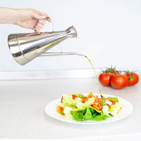 Aceitera Acero Inoxidable Modelo Elegante 900 ml.