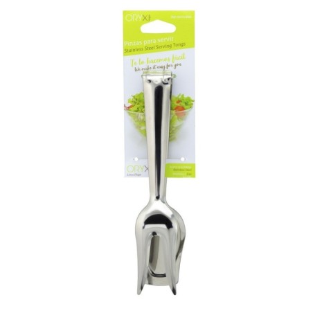 Pinzas Para Servir Acero Inoxidable 21 cm. Ideal para la cocina, servir ensaladas, servir carnes, pescados, etc..