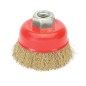 Cepillo Taza Con Alambre De Acero Latonado Rosca M14, Diámetro 100 mm. Alambre de Diámetro 0,30 mm. Cepillo Taza Con Alambre De Acero Latonado Rosca M14, Diámetro 100 mm. Alambre de Diámetro 0,30 mm.