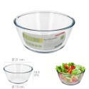 Bol De Cristal, Ideal Para Mezclas. 2.0 Litros. Libre BPA, Cristal De Borosilicato. Ensaladas, Postres, Cocina, Repostería