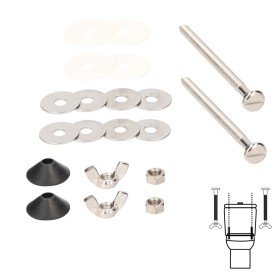 Kit Fijación Sanitario Cisterna / Inodo 6x 90 (2 Piezas)