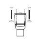 Kit Fijación Sanitario Cisterna / Inodo 6x 90 (2 Piezas)
