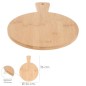 Tabla Cortar Cocina Redonda Hecha En Madera De Bambú 100% Con Mango Diámetro26x36 Tabla Cortar Cocina Redonda Hecha En Madera De Bambú 100% Con Mango Diámetro26x36