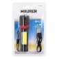 Linterna LED De Mano Metalica Bateria Recargable (1.200 mAh) Luz Frontal / Lateral Hasta 300 Lumenes 5 Watt. Con Función Zoom Linterna LED De Mano Metalica Bateria Recargable (1.200 mAh) Luz Frontal / Lateral Hasta 300 Lumenes 5 Watt. Con Función Zoom