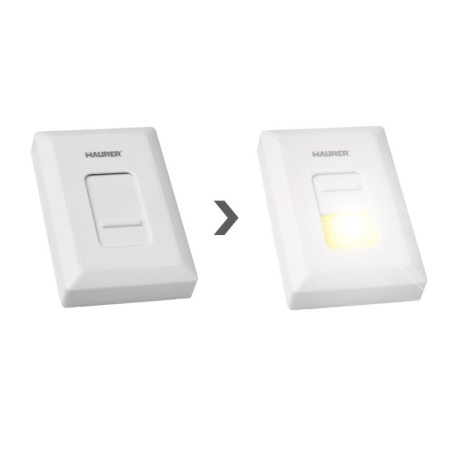 Linterna / Luces Led Para Pared / Armario Tipo Interruptor A pilas (4 AAAA)	400 Lúmenes (Fijación Mediante Pegatina o Imán)