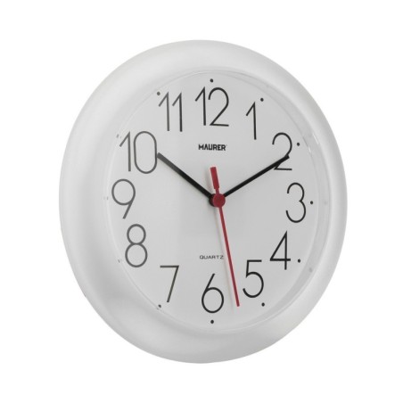 Reloj De Pared Diámetro 25 cm. Color Blanco