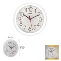 Reloj De Pared Diámetro 25 cm. Color Blanco