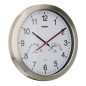 Reloj De Pared Diámetro 30 cm. Con Higrómetro y Termómetro. Frontal En Acero Reloj De Pared Diámetro 30 cm. Con Higrómetro y Termómetro. Frontal En Acero