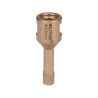 Corona Diamante Para Amoladora Diámetro 10 mm. Conexión Rosca M14. Corte Seco