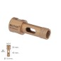 Corona Diamante Para Amoladora Diámetro 16 mm. Conexión Rosca M14. Corte Seco Corona Diamante Para Amoladora Diámetro 16 mm. Conexión Rosca M14. Corte Seco
