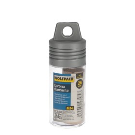 Corona Diamante Para Amoladora Diámetro 26 mm. Conexión Rosca M14. Corte Seco