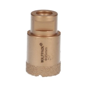 Corona Diamante Para Amoladora Diámetro 35 mm. Conexión Rosca M14. Corte Seco