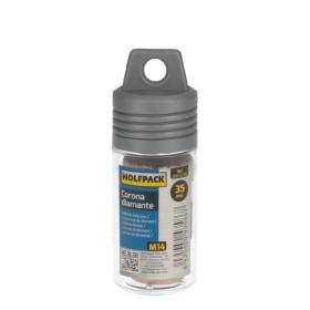 Corona Diamante Para Amoladora Diámetro 35 mm. Conexión Rosca M14. Corte Seco