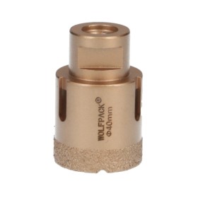 Corona Diamante Para Amoladora Diámetro 40 mm. Conexión Rosca M14. Corte Seco