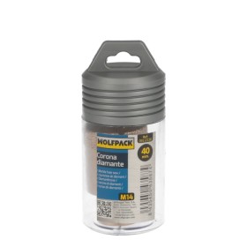 Corona Diamante Para Amoladora Diámetro 40 mm. Conexión Rosca M14. Corte Seco