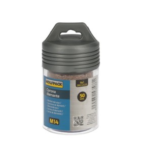 Corona Diamante Para Amoladora Diámetro 50 mm. Conexión Rosca M14. Corte Seco