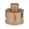 Corona Diamante Para Amoladora Diámetro 60 mm. Conexión Rosca M14. Corte Seco