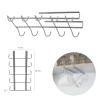 Colgador Tazas, Soporte Cocina Bajo Mueble, Acero Cuelga tazas para 10 tazas