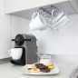 Colgador Tazas, Soporte Cocina Bajo Mueble, Acero Cuelga tazas para 10 tazas