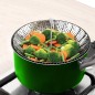 Cesta Vaporera Acero Inoxidable, Plegable Diámetro 13,5 / 23 cm. Cocina Al Vapor.