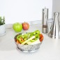Cesta Vaporera Acero Inoxidable, Plegable Diámetro 13,5 / 23 cm. Cocina Al Vapor.