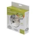 Cesta Vaporera Acero Inoxidable, Plegable Diámetro 13,5 / 23 cm. Cocina Al Vapor.