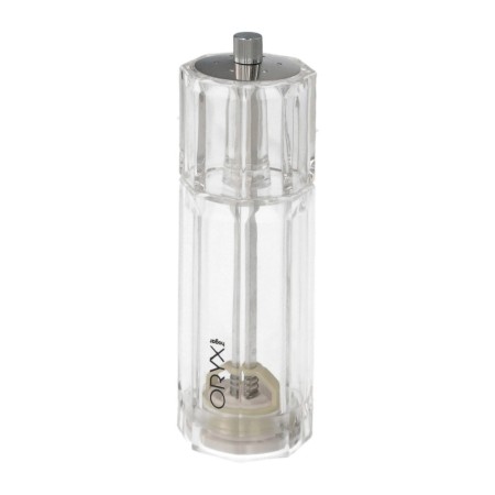 Salero / Molinillo Pimienta Acrílico 2 en 1 Salero Pimentero Ajustable Diámetro 4,5 x 16 cm