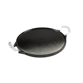 Plancha Hierro Fundido Esmaltada Redonda Diámetro 32 cm.