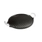 Plancha Hierro Fundido Esmaltada Redonda Diámetro 32 cm.
