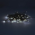 Guirnalda Luces Navidad 100 Leds Blanco Frio. Luz navidad interiores y exteriores IP44. funciona 3 Baterías AA (No incluidas)