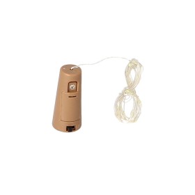 Luces Navidad Guirnalda Led con Tapón 20 Microled Blanco Frio IP20. A Pilas 3 LR44 (Si Incluidas)