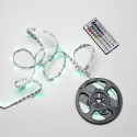 Tira Led Multicolor RGB Con Mando Adhesiva Con 150 Leds 36 W 12 V. 850 Lúmenes Luz Multicolor IP 20 5 Metros
