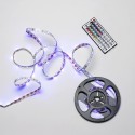 Tira Led Multicolor RGB Con Mando Adhesiva Con 150 Leds 36 W 12 V. 850 Lúmenes Luz Multicolor IP 20 5 Metros