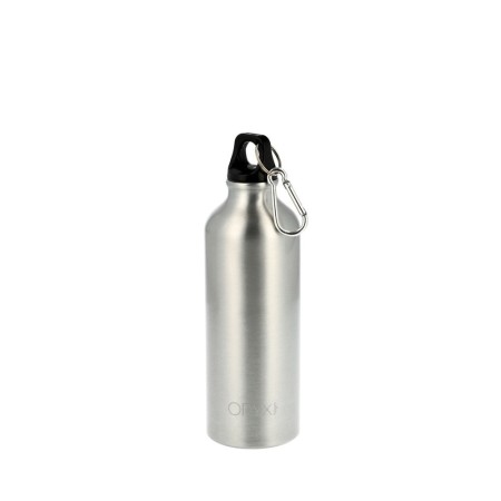 Botella de Agua Aluminio Con mosquetón, Cierre hermético 500 ml.