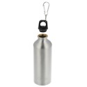 Botella de Agua Aluminio Con mosquetón, Cierre hermético 500 ml.