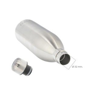 Botella Térmica, Capacidad De 1000 ML. Libre BPA, Acero Inoxidable, Antigoteo