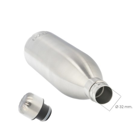 Botella Térmica, Capacidad De 1000 ML. Libre BPA, Acero Inoxidable, Antigoteo