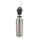 Botella Térmica / Termo Acero Inoxidable Antigotas 500 ml. Cierre 100% Hermético, Con mosquetón.