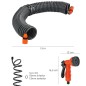 Manguera Extensible Espiral Autoenroscable Para Riego Jardín 15 Metros Con Pistola y Conectores Manguera Extensible Espiral Autoenroscable Para Riego Jardín 15 Metros Con Pistola y Conectores