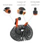 Manguera Extensible Espiral Autoenroscable Para Riego Jardín 15 Metros Con Pistola y Conectores Manguera Extensible Espiral Autoenroscable Para Riego Jardín 15 Metros Con Pistola y Conectores