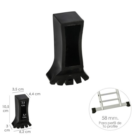 Contera Larguero Escalera 2 y 3 tramos / Escalera Multi-posición con Perfil 58 mm. Versión 2019