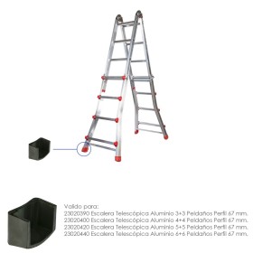 Contera Escaleras Telescópicas Perfil de 67 mm. Tramo Exterior. Versión 2019