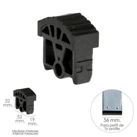 Contera Para Escalera Pronor 2 Tramos Con 8+8 Peldaños ( Perfil 55 mm. )
