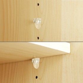 Soporte de Plástico Con Anclaje Metálico 5 Diámetro mm. Para estanterías / estantes (Caja 100 Unidades)