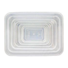 Juego Recipientes Cierres Herméticos Plástico Rectangulares (6 Piezas)