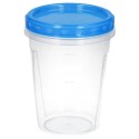 Juego Recipientes Plástico Redondos 1 Litro (Pack 3 piezas)