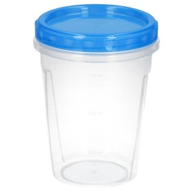 Juego Recipientes Plástico Redondos 1 Litro (Pack 3 piezas)