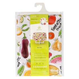 Mantel Hule Redondo Frutas Fantasía Impermeable Anti manchas PVC Diámetro 140 cm. Uso Interior y Exterior