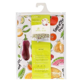 Mantel Hule Rectangular Frutas Fantasía Impermeable Anti manchas PVC 140x250 cm. Recortable Uso Interior y Exterior