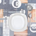 Mantel Hule Rectangular Cuisin Impermeable Anti manchas PVC 140 x 250 cm. Recortable Uso Interior y Exterior